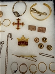 Large Tray of Gold Filled Jewelry