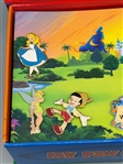 Walt Disney KIDS Pin Trading Box With (9) Pins, and (5) Roll Disney Tape