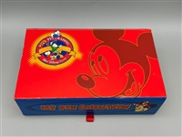 Walt Disney KIDS Pin Trading Box With (9) Pins, and (5) Roll Disney Tape