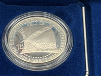 (3) 1987 US Constitution Silver Dollars, (3) 1986 Liberty Silver Dollar and Half Dollar Coins With COA's and Boxes
