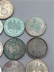 (13) German Reichmarks From .625 to .900 Silver