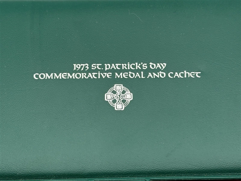 1973 St. Patrick Day .999 Silver Medal and Cachet
