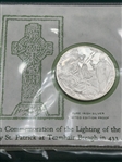 1973 St. Patrick Day .999 Silver Medal and Cachet