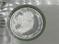 1973 St. Patrick Day .999 Silver Medal and Cachet
