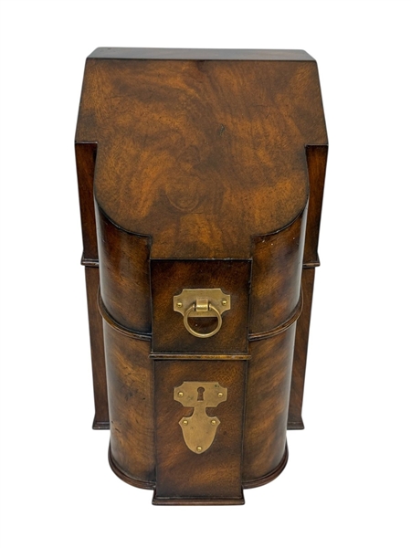 Maitland Smith Mahogany and Brass Knife/Cutlery Box