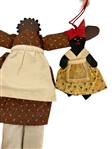 (9) Black Americana Hand Made Dolls