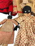 (9) Black Americana Hand Made Dolls