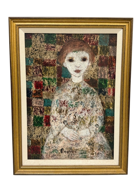 Mixed Media Portrait on Board