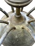 Belgian Eight-Light Weathered Zinc Garden Table Candelabra