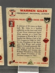 (2) 1956 Topps Warren Giles #2 Both gray Backs Baseball Cards