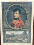Charles Levachez 1802-04 Napoleon Copper Engraving Hand Colored as The First Consul of France