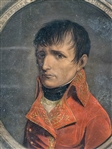 Charles Levachez 1802-04 Napoleon Copper Engraving Hand Colored as The First Consul of France