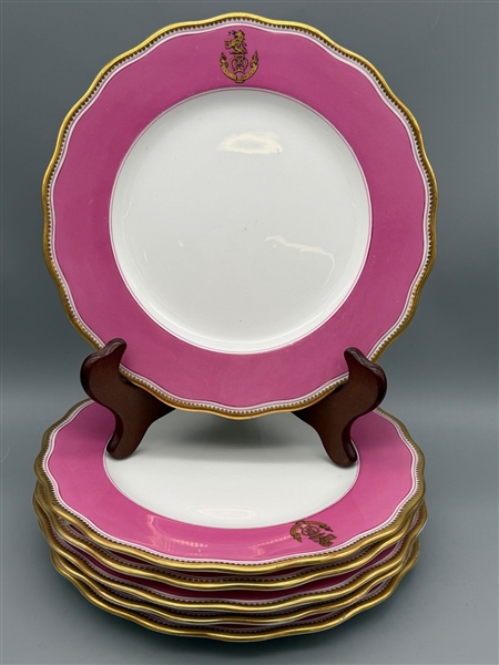 (6) Copeland Spode 1904 Plates Retailer Soane and Smith