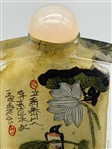 Hand Painted Glass Snuff Bottle