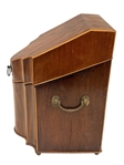 Vintage Mahogany Cutlery Box With Brass Mounts