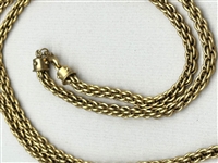 Gold Tone Elegant Fancy Statement Necklace and Matching Earrings