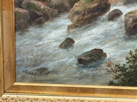 Oil on Canvas Switzerland Landscape Painting