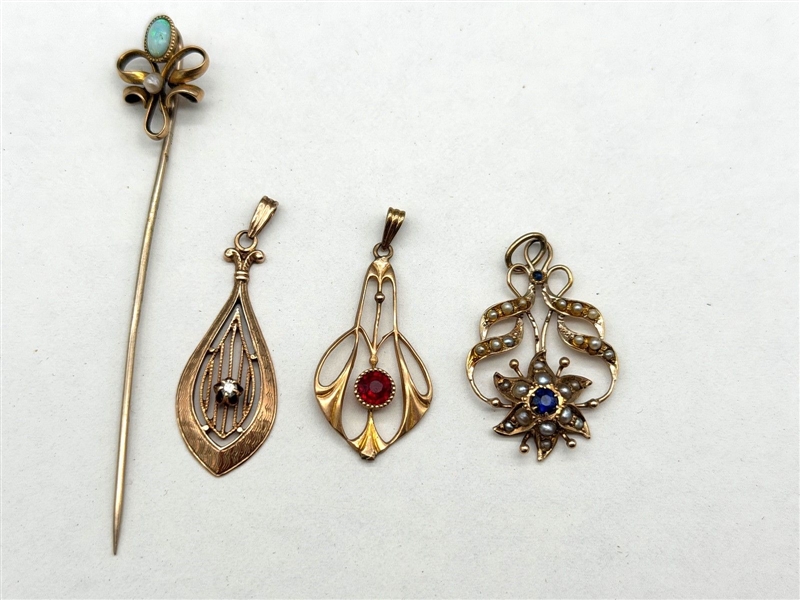 Group of 10k Gold Jewelry