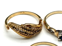 (3) 14k Gold Rings