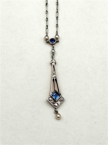 14k Gold Drop Dangle Pendant Necklace
