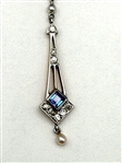 14k Gold Drop Dangle Pendant Necklace