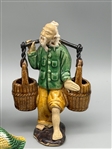 (6) Chinese Mud Men, Shiwan Ware Figures