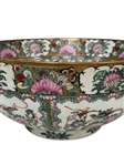 Chinese Famille Rose Medallion Porcelain Center/Punch Bowl