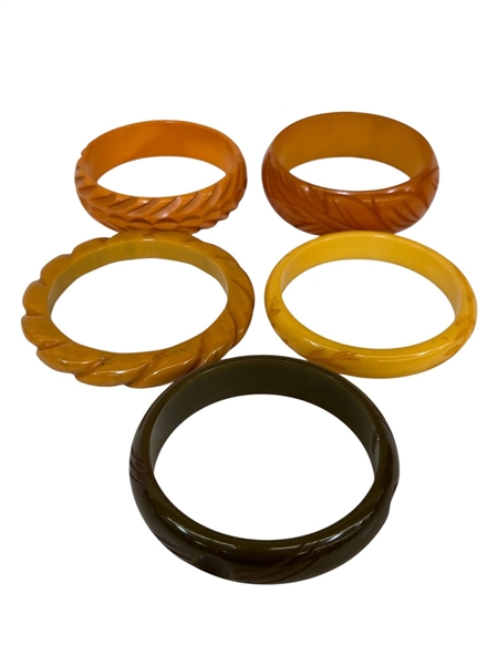 (6) Bakelite Bangle Bracelets