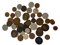 (619) Large Group of Foreign Coins Late 19th Century to 1970's
