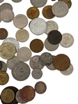 (619) Large Group of Foreign Coins Late 19th Century to 1970's