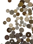 (619) Large Group of Foreign Coins Late 19th Century to 1970's