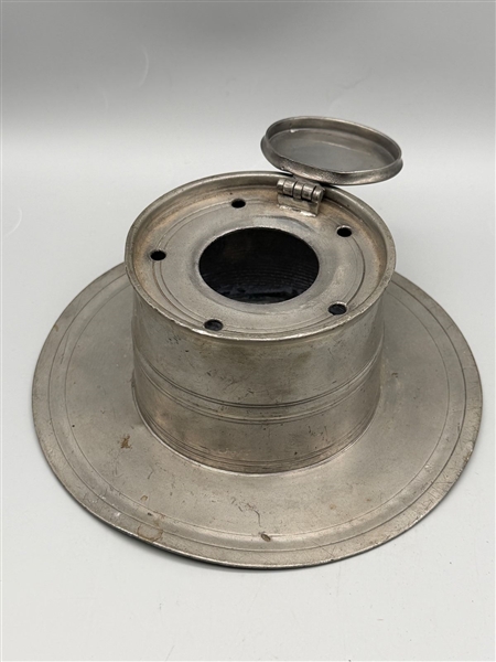1824 Loggerhead Ships Pewter Inkwell