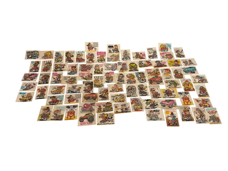 Group of 1970 Donruss "Odder Odd Rods" Trading Cards