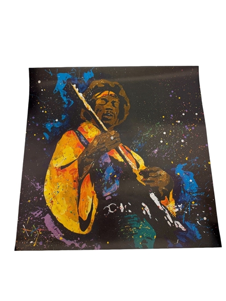 KAT Limited Edition Lithograph Jimi Hendrix 496/650
