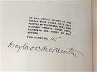 The Golden Book First Edition Signed by Author 165/220 1927 Douglas McMurtie With Slipcase