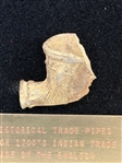 Group of Clay Trade Pipes and Flint With Face Effigy