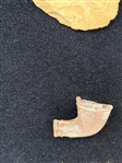 Group of Clay Trade Pipes and Flint With Face Effigy