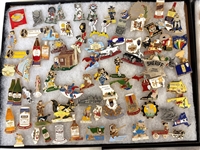 Large Group of Jaycee Pins; Superman, Batman, Mr. Peanut Delegates, Cities, States