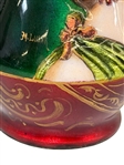 1900 French Art Nouveau Hand Painted Enamel Over Copper Vase