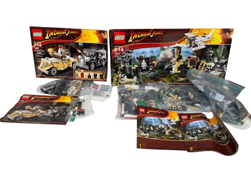 (2) LEGO Sets; Indiana Jones Shanghai Chase, Temple Escape