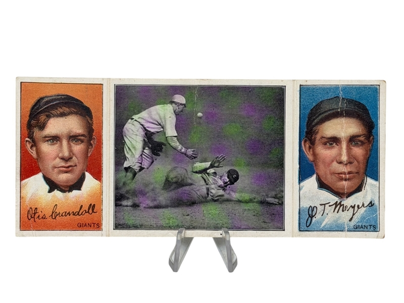 1912 T202 Hassan Triple Folder #124 Meyers and Crandall