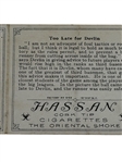 1912 T202 Hassan Triple Folder #124 Meyers and Crandall