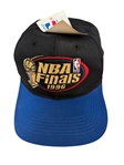 1996 Official NBA Finals Game Basketball and Hat With COA Letters