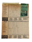 (4) 1953 Cleveland Indians Scorecards and Ticket Stubs