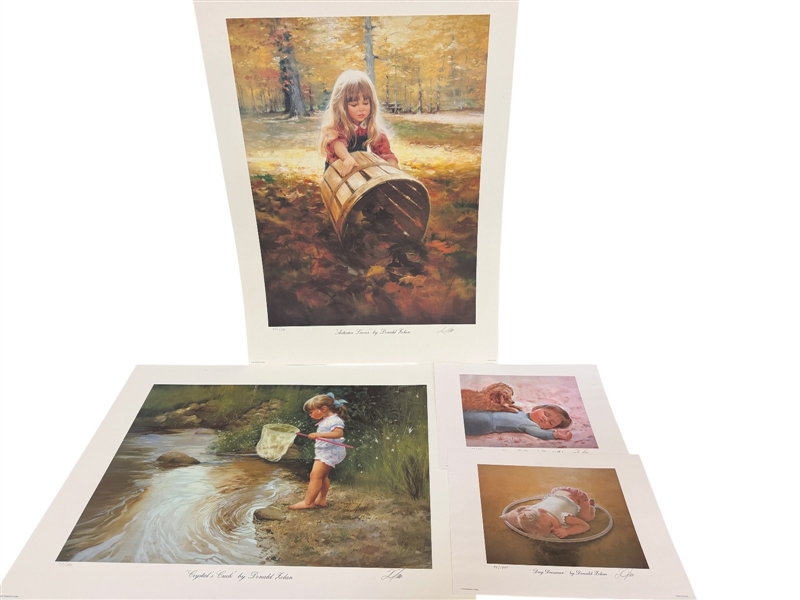 (4) Donald Zolan Signed and Numbered Lithographs