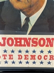 Lyndon B. Johnson Cardboard Campaign Poster