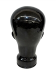 Pair of Black Glass Mannequin Display Heads
