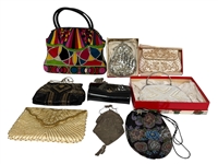 (9) Ladies Purses; Beaded, Mesh, Pucci, Others