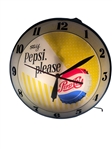 1961 Double Bubble Bottle Top Pepsi-Cola Clock