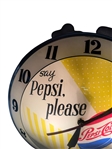 1961 Double Bubble Bottle Top Pepsi-Cola Clock
